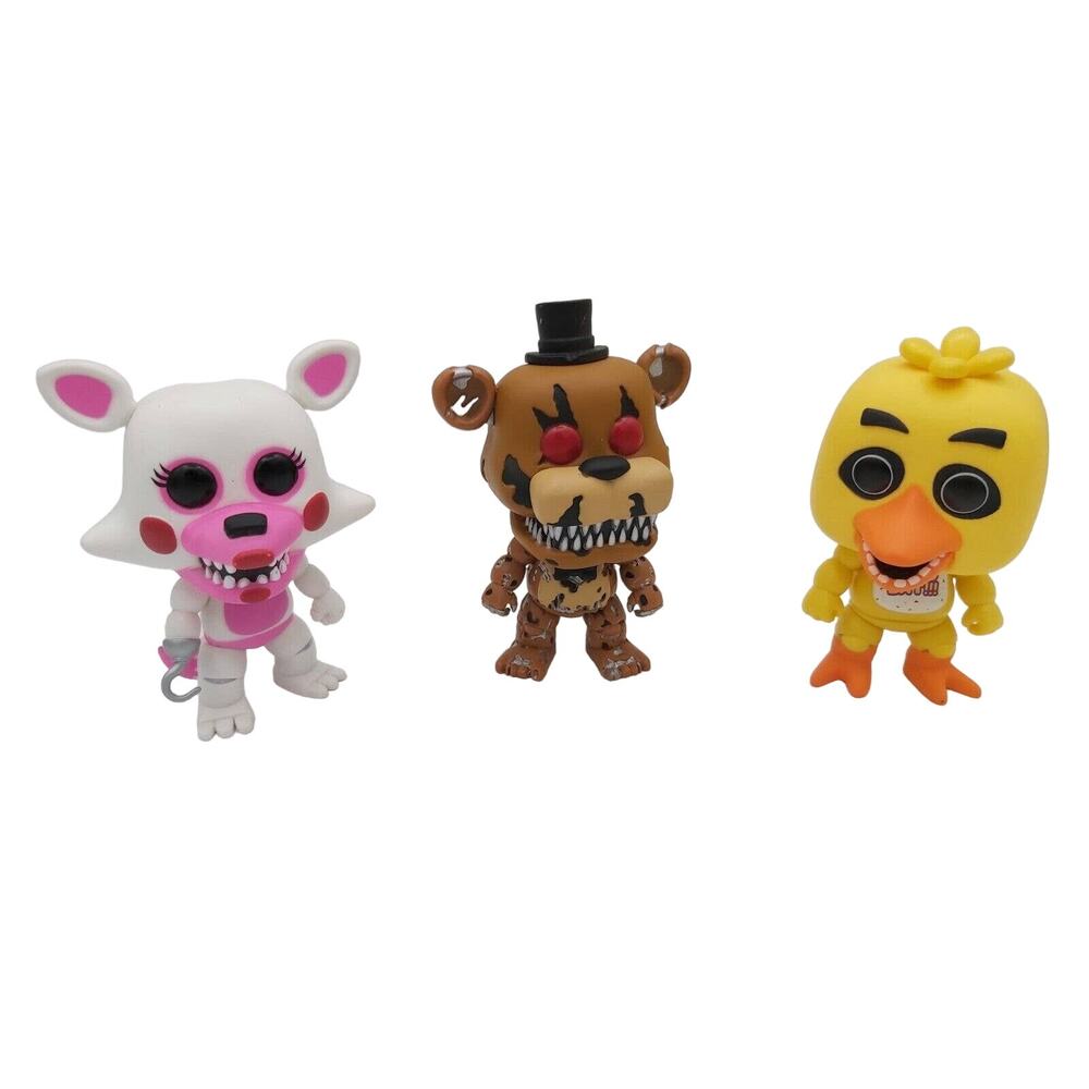 Five Nights at Freddy's Funko Lot – Funtime Foxy, Freddy, Chica Figures